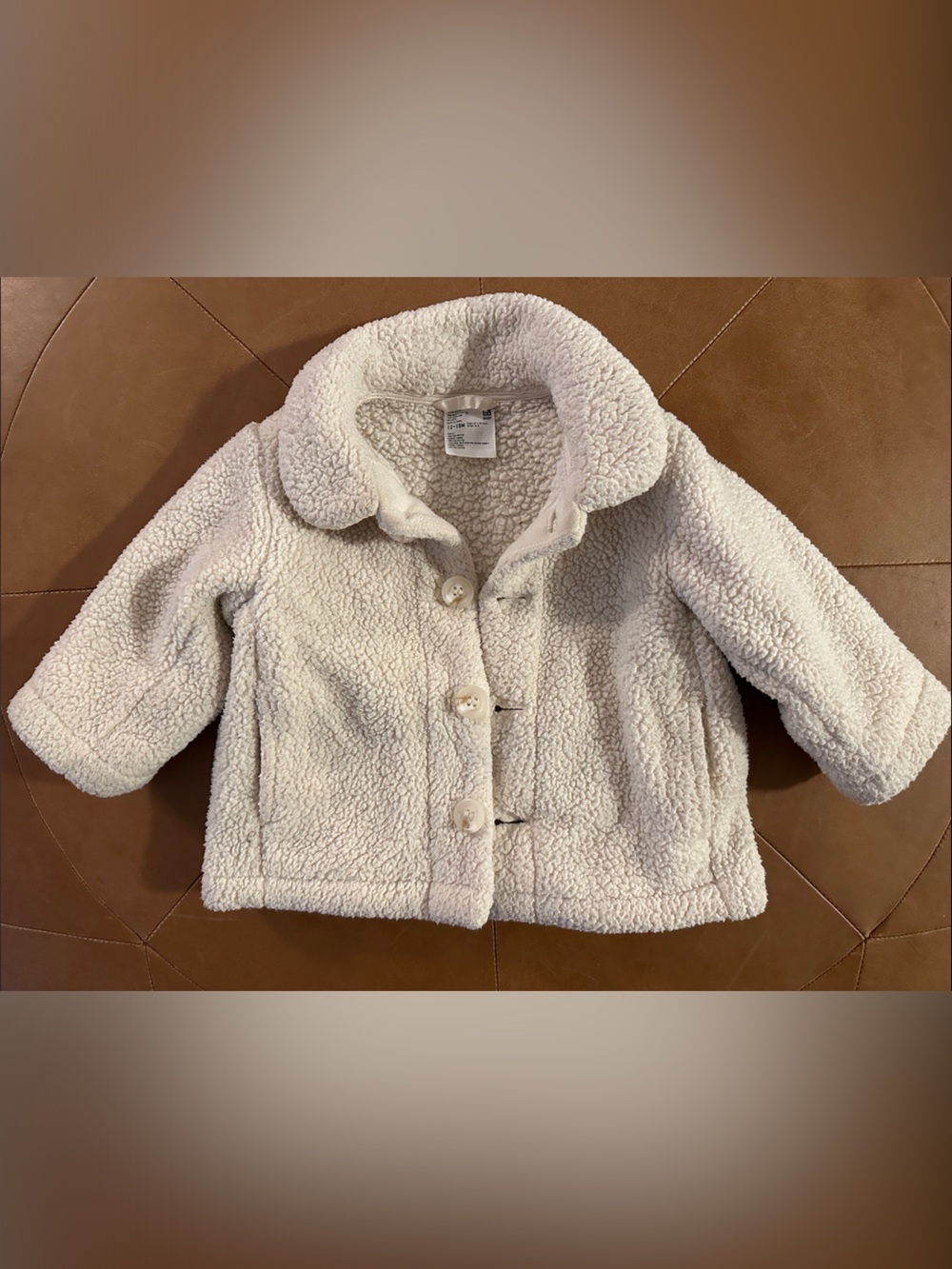 Uniqlo White Baby Jacket 12-18m